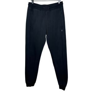 CSG Black Jogger Pants High Rise Tapered Drawstring Waist 30 Waist Activewear